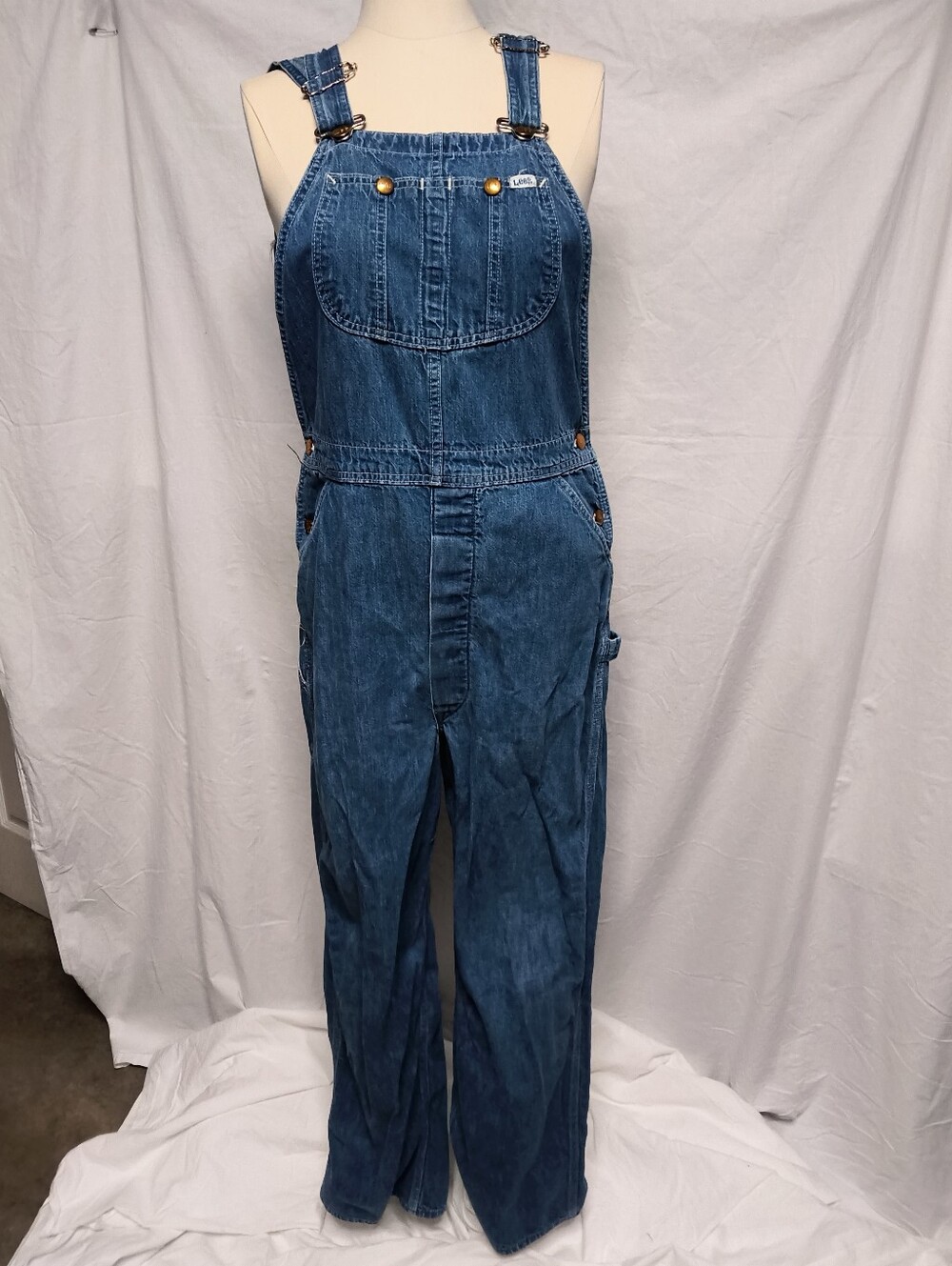 Lee Classic Indigo Denim Overalls with Bib
